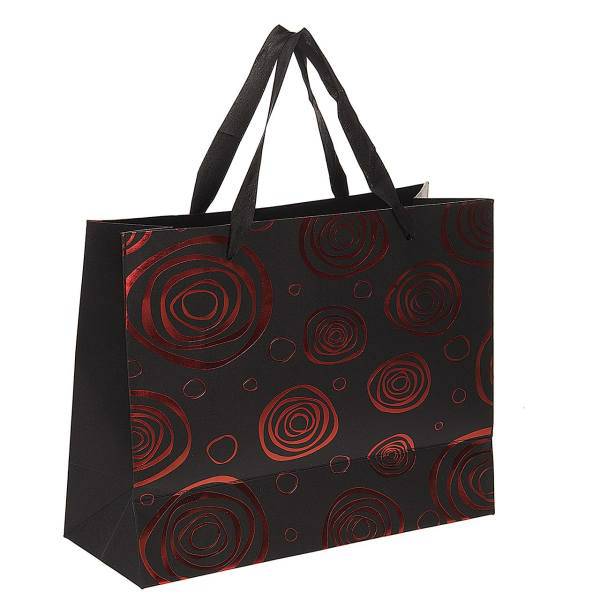 پاکت هدیه افقی طرح مارپیچ، Spiral Design Horizontal Gift Bag