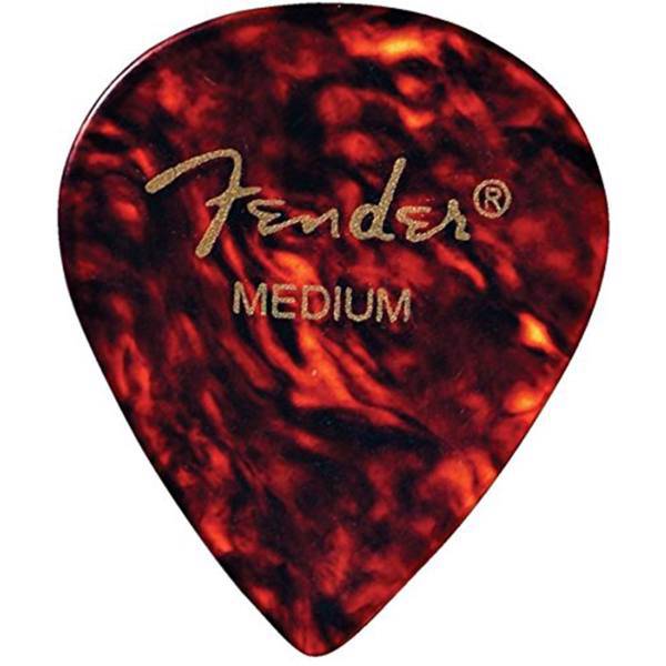 پیک گیتار فندر مدل 551 SHELL Medium بسته‌ دوازده عددی، Fender 551 SHELL Medium Guitar 12 Pick