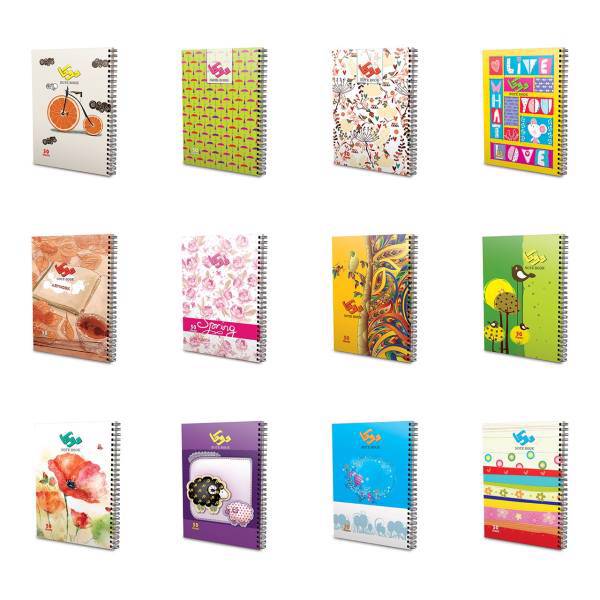 دفتر مشق دوکادفتر کد 50-504 بسته 12 تایی، Homework Notebook Set of 12 code 504-50