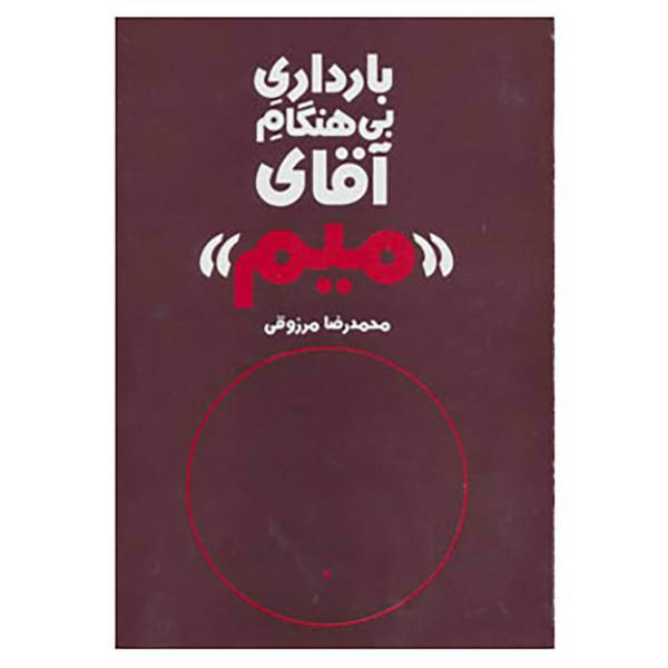 کتاب بارداری بی هنگام آقای «میم» اثر محمدرضا مرزوقی