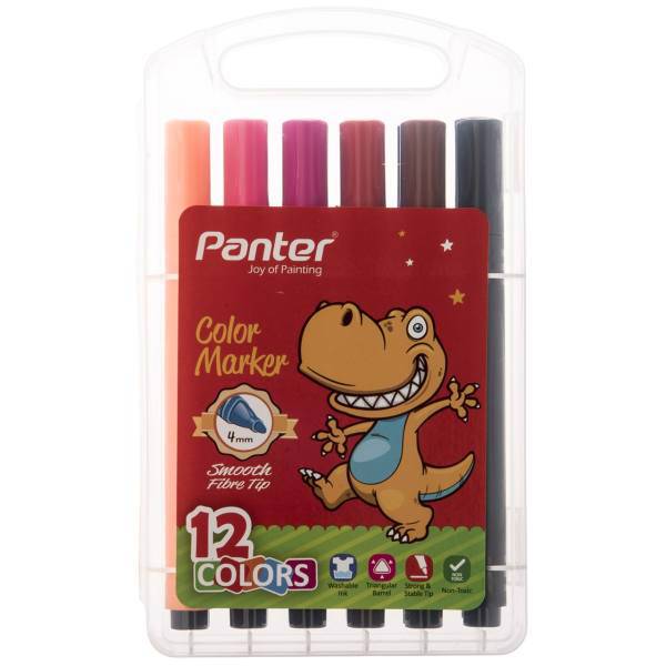 ماژیک رنگ آمیزی 12 رنگ پنتر، Panter 12 Color Painting Marker