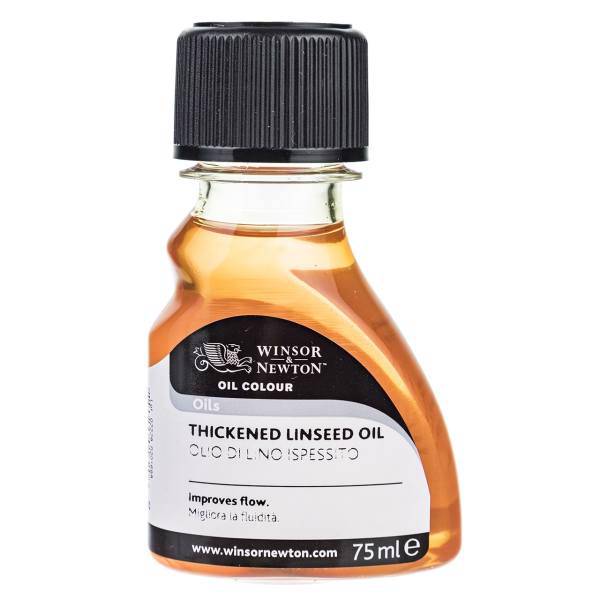 روغن بزرک غلیظ وینزور کد 3021750 حجم 75 میلی لیتر، Winsor 3021750 Thickened Linseed Oil 75ml