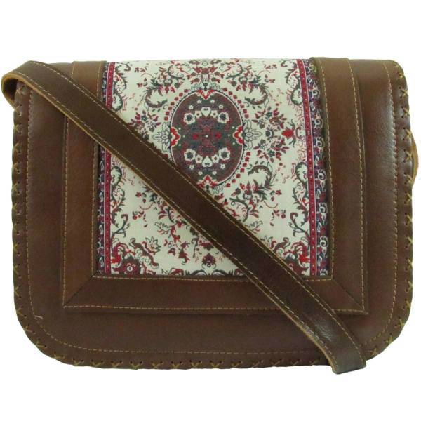 کیف رودوشی زنانه چرم طبیعی برندزکالا مدل ترمه BK-605، Model BK-605 Women Shoulder Bag