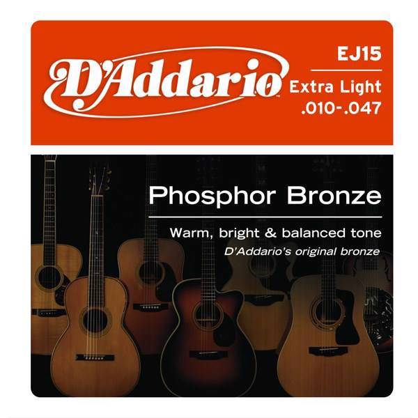 سیم گیتار آکوستیک داداریو مدل EJ15، DAddario EJ15 Acoustic Guitar String