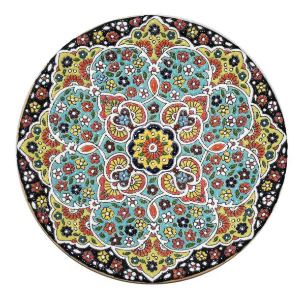 بشقاب سفالی و میناکاری سی دا سایز 20 کد KR02001