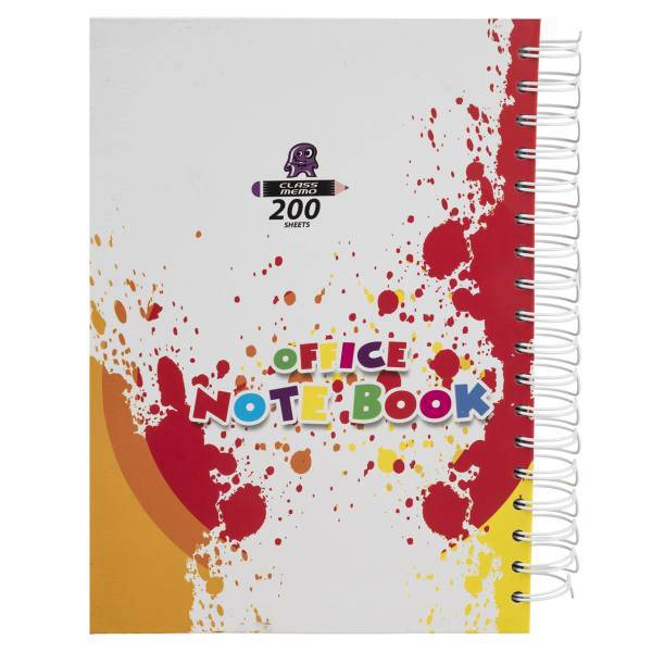 دفتر مشق کلاس ممو طرح آبرنگی، Classmemo Watercolor Design Homework Notebook