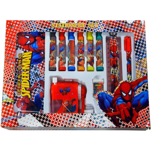 ست 14 تکه لوازم التحریر طرح اسپایدرمن کد 362، Stand By Me Spiderman 362 Stationery Set 14 pcs