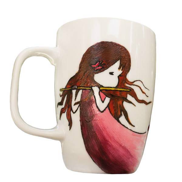 ماگ نقاشی سارا طرح قصه پروانه ها، Painting Sarah mug