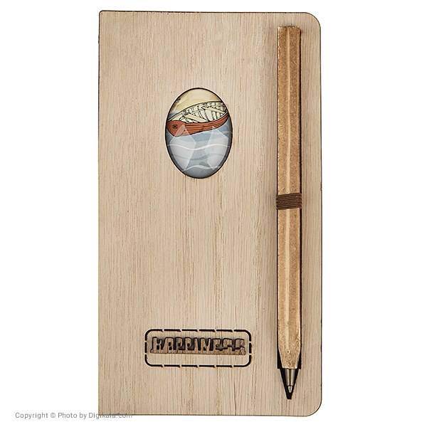 دفتر یادداشت مدل Happiness سایز 10 × 18 سانتی متر به همراه خودکار، Happiness Notebook Size 18 in 10cm with Pen