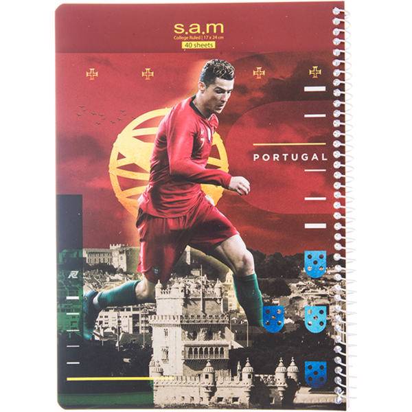 دفتر مشق سم طرح فوتبالی 5، Sam Football 5 Homework Notebook