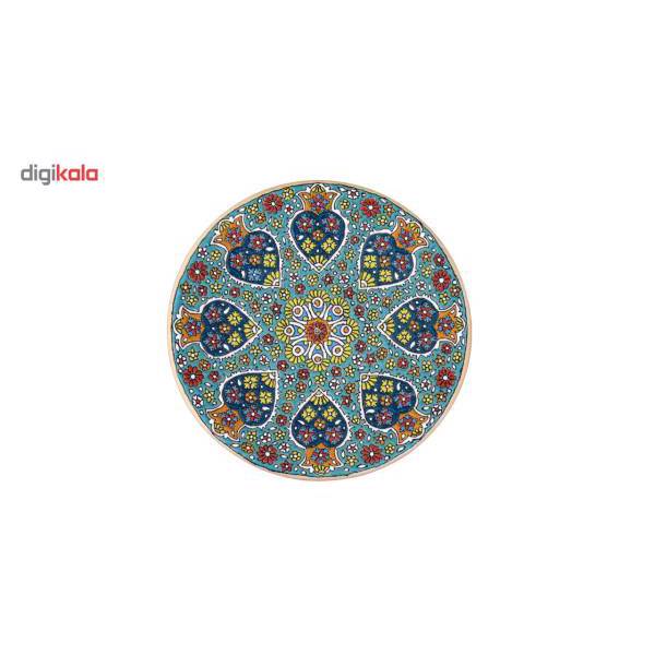 بشقاب سفالی سی دا طرح میناکاری کد KR02007