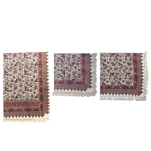 سفره قلمکار کد ms90 مجموعه 3 عددی