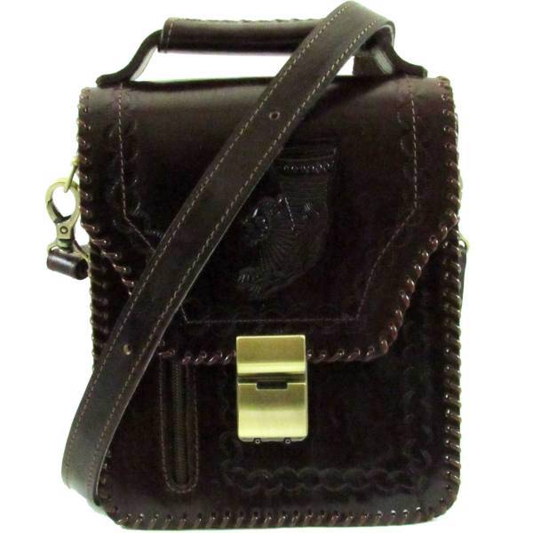کیف رودوشی مردانه چرم طبیعی برندزکالا مدل BK-608، Model BK-608 Shoulder Bag