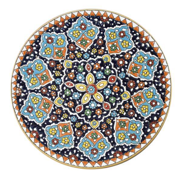 بشقاب سفالی و میناکاری سی دا سایز 25 کد KR01002
