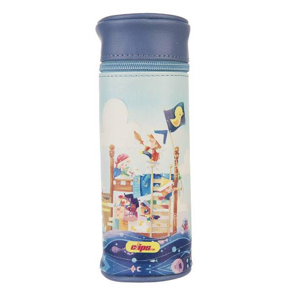 جامدادی کلیپس مدل استوانه ای طرح دزدان دریایی کوچک، Clips Cylindrical Little Pirates Design Pencil Case