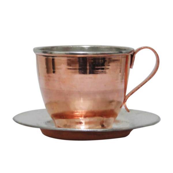 فنجان و نعلبکی مسی زنجان آرت گالری مدل A3245