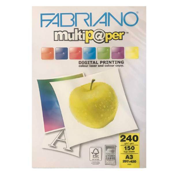 کاغذ فابریانو مدل G240 سایز A3 بسته 150 عددی، Fabriano G240 A3 paper Pack Of 150