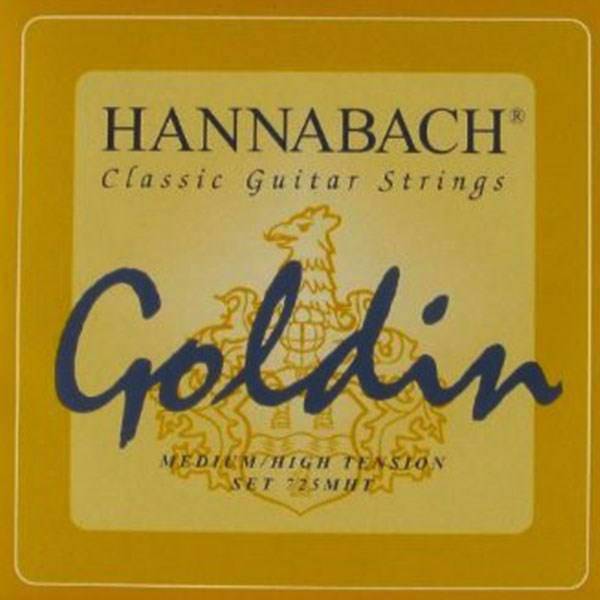 سیم گیتار کلاسیک هانا باخ مدل 725 MHT GOLDIN، HannaBach 725 MHT GOLDIN Nylon Classical Guitar Strings