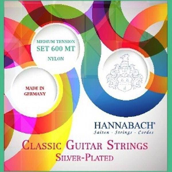 سیم گیتار کلاسیک هانا باخ مدل Set 600 MT، HannaBach Set 600 MT Nylon Classical Guitar Strings