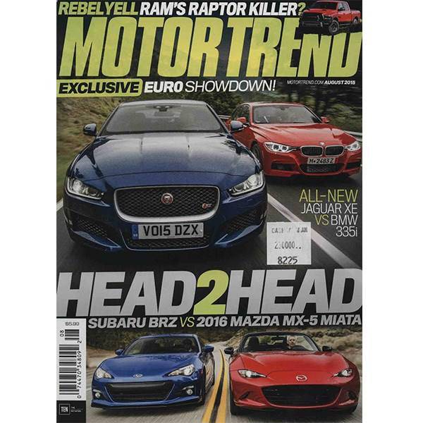 مجله موتور ترند - آگوست 2015، Motor Trend Magazine - August 2015