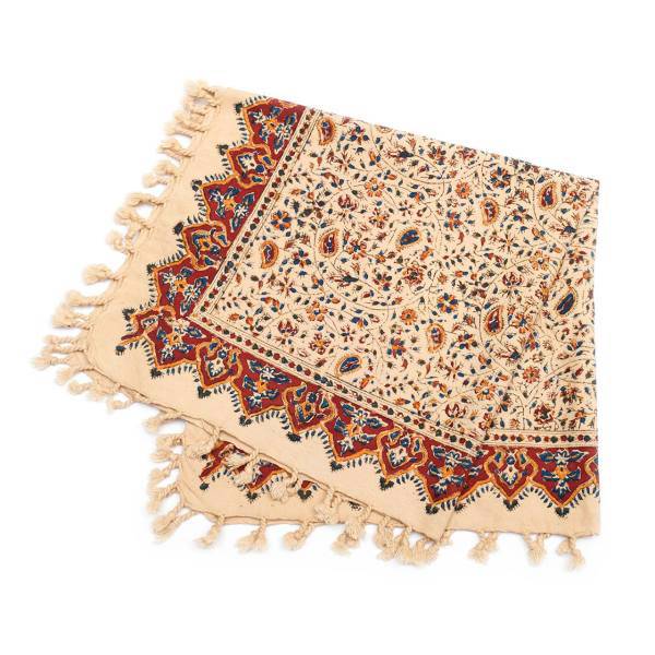 سفره قلمکار اثر زابلیان طرح 18-11-118 سایز 80 × 80 سانتی متر