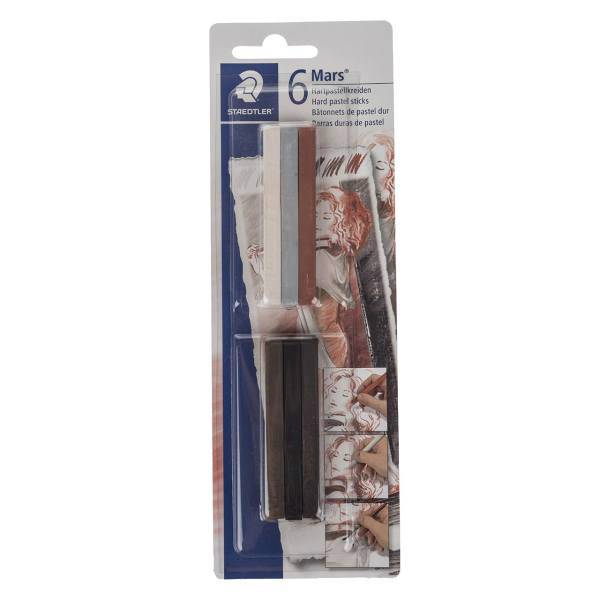 پاستل گچی استدلر مدل 2490SBK-1 بسته 6 عددی، Staedtler 2490SBK-1 Pastel Pack of 6