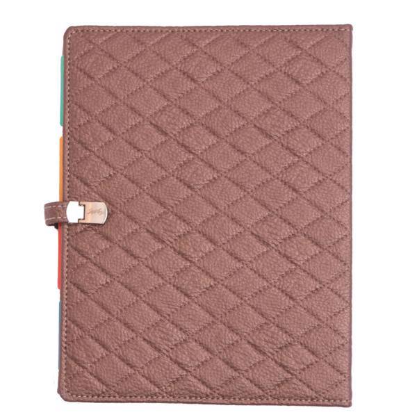 دفتر کلاسوری دوکادفتر طرح چرم مدل 2001-607، DokaDaftar Leather 607-2001 Binder Notebook