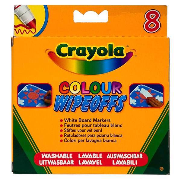 ماژیک رنگ آمیزی کرایولا مدل Wipeoff Pens - بسته 8 عددی، Crayola Wipeoff Pens Whiteboard Marker- Pack of 8