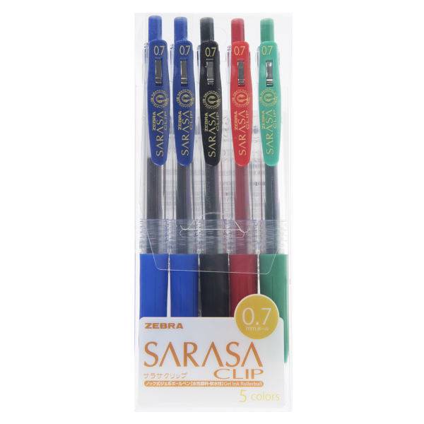 روان نویس 5 رنگ زبرا مدل Sarasa Clip با قطر نوشتاری 0.7، Zebra Sarasa Clip 5 Color Rollerball Pen