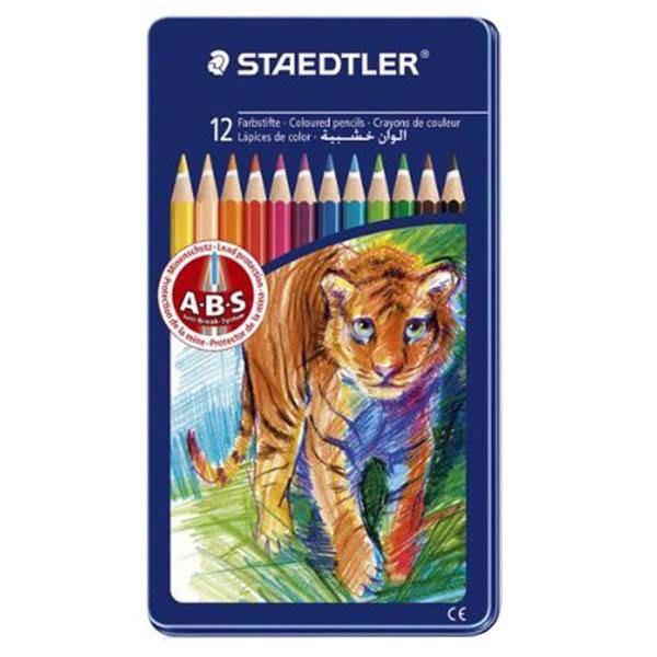 مداد رنگی 12 رنگ استدلر مدل 145، Staedtler 145 12 Colored Pencil