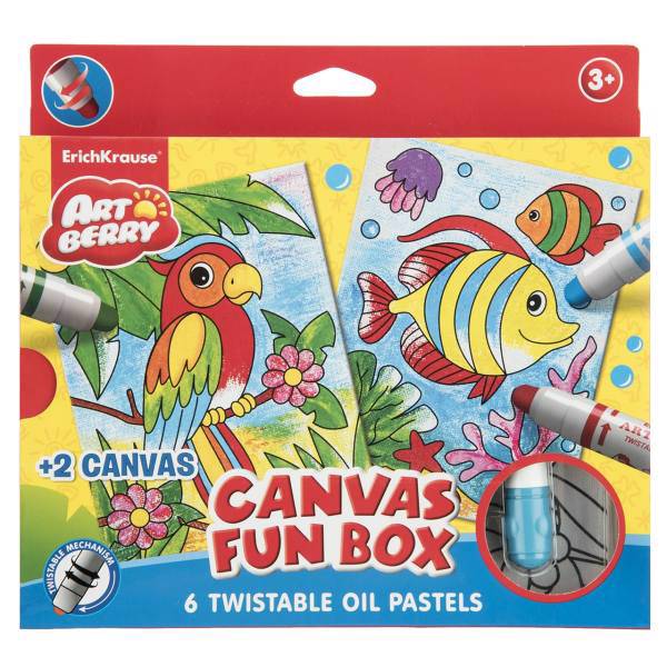 بسته رنگ آمیزی اریک کراوزه مدل Canvas Fun Box، ErichKrause Canvas Fun Box Coloring set