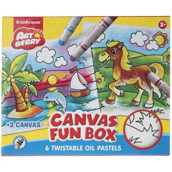 بسته رنگ آمیزی اریک کراوزه مدل Canvas Fun Box، ErichKrause Canvas Fun Box Coloring Set