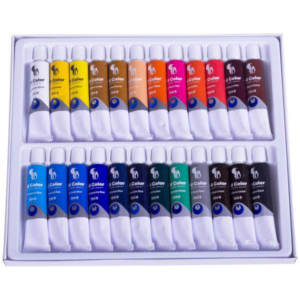 رنگ روغن پارس آرتیست بیست و چهار رنگ 12 میلی لیتر، Pars Artist Oil Color 12ml