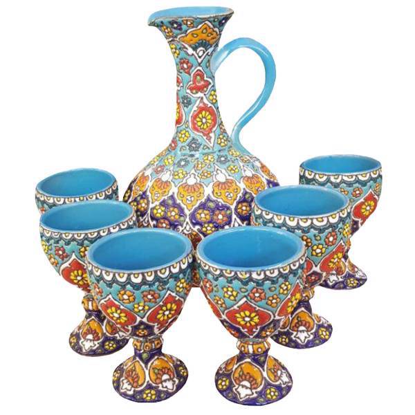 ست پارچ و لیوان میناکاری رادین مدل MPA-2330