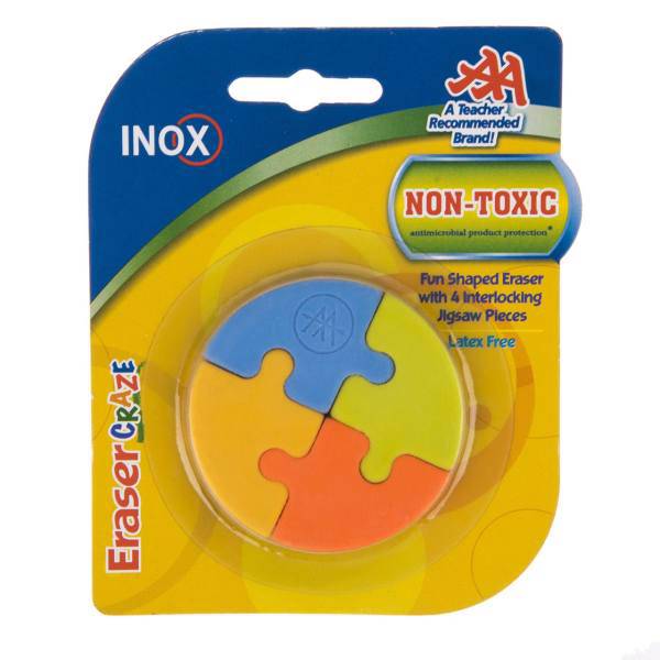 پاک کن اینوکس سری Eraser Craze مدل Interlocking Jigsaw، Inox Interlocking Jigsaw Eraser Craze Series Eraser