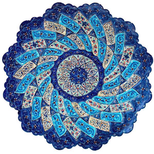 بشقاب میناکاری رستا طرح 239-15-102 قطر 25 سانتی متر