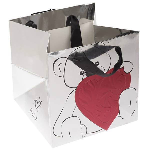 پاکت هدیه افقی طرح خرس، Bear Design Horizontal Gift Bag