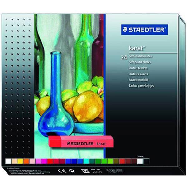 پاستل گچی 24 رنگ استدلر کارات 2430، Staedtler 24 Colors Soft Chalk Pastel