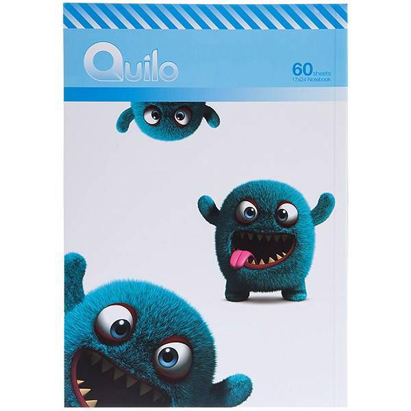 دفتر مشق کوییلو طرح هیولای خزدار 60 برگ، Quilo Cute Furry Monster Homework Notebook 60 Sheets