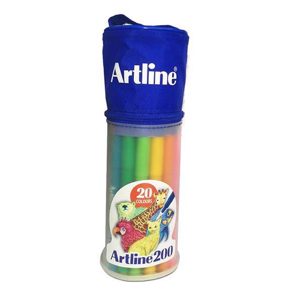 روان نویس 20 رنگ آرت لاین مدل 200، Artline 200 20 Color Rollerball Pen