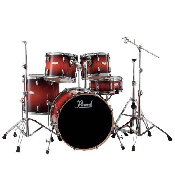 درام ست پرل مدل VML925S VolcanoBurst همراه با پایه، Pearl VML925S VolcanoBurst Set Drums