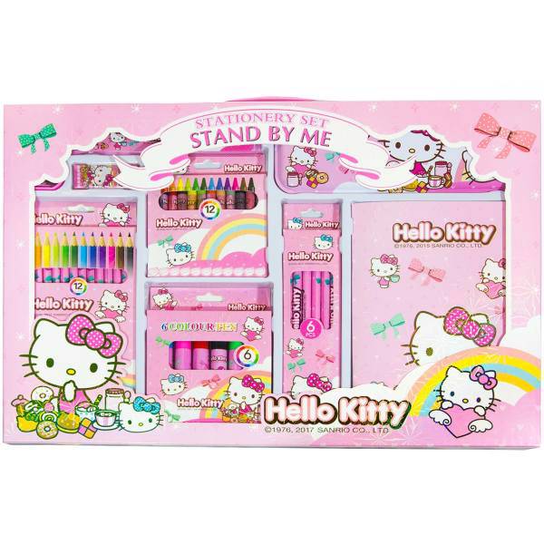 ست 9 تکه لوازم التحریر Stand By Me طرح هلو کیتی کد 40، Stand By Me Hello Kitty 40 Stationery Set 9 pcs