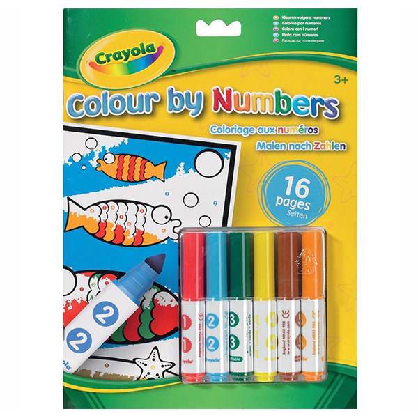 بسته رنگ آمیزی کرایولا مدل Colour by Numbers، Crayola Colour by Numbers Colouring Book