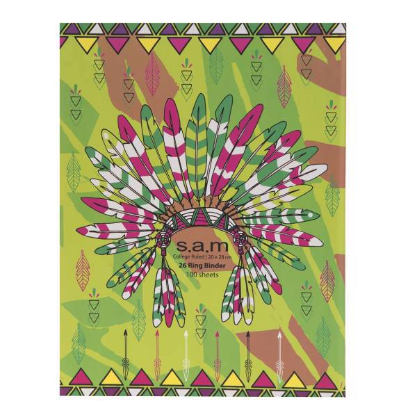 دفتر کلاسوری سم طرح سرخ پوست، Sam Sorkhpost Ring Binder Notebook