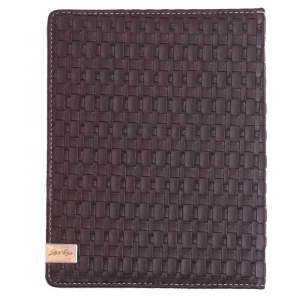 دفتر کلاسوری دوکادفتر طرح چرم مدل 1016-607، DokaDaftar Leather 607-1016 Binder Notebook