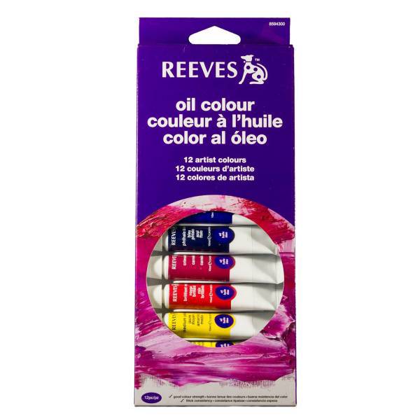 رنگ روغن 12 رنگ ریوز، Reeves College 12 Oil Color