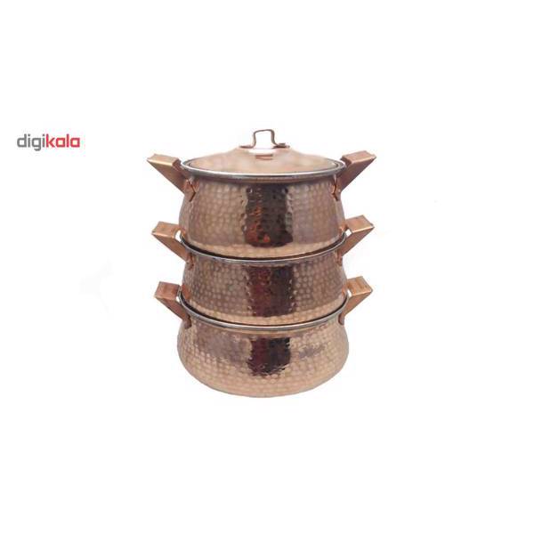 سرویس تیانچه 6 پارچه (ست 3تیکه) قابلمه مسی زنجان، Zanjan Copper Tianche 6Pcs