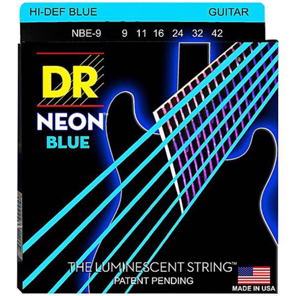 سیم گیتار دی آر استرینگز مدل Neon 9-42، DR Strings Neon 9-42 Electric Guitar String