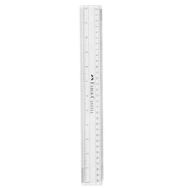 خط کش 30 سانتی فابر کاستل مدل جنیون، Faber-Castell 30cm Genuine Ruler