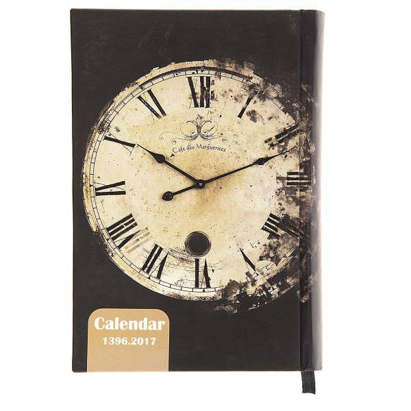 سالنامه پالتویی 1396 کلیپس طرح ساعت 2، Clock Design 2 Pocket Calendar